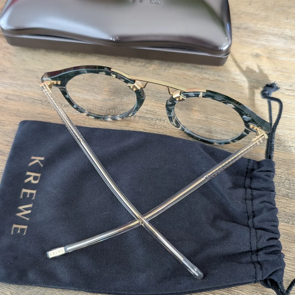 NWB Krewe St. Louis Optical Como + Crystal 18K